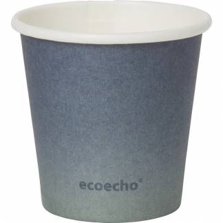 Kaffeb&Atilde;&brvbar;ger, Duni Ecoecho, 4,8cm, &Atilde;&tilde;3,5cm, 5,5 cl, bl&Atilde;&yen;, PLA/pap, komposterbar *Denne vare tages ikke retur*
