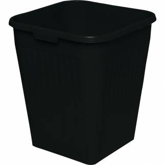 Papirkurv, Bantex, 25 l, sort, til tungt affald