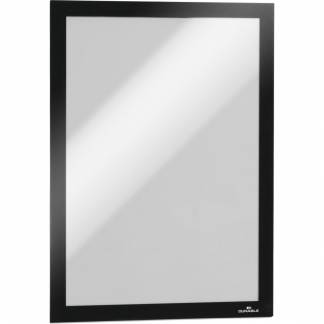 Selvkl&Atilde;&brvbar;bende skifteramme, sort, Duraframe A4