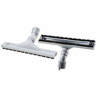 Parketmundstykke, Nilfisk, GD5, GD930, VP300/600/930, 350mm, &Oslash;32mm, gr&aring;, plast, med b&oslash;rsteh&aring;r og hjul