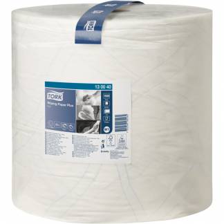 V&Atilde;&brvbar;rkstedsrulle, Tork W1, 2-lags, 510m x 36,9cm, &Atilde;&tilde;39cm, hvid