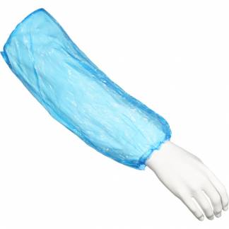 &AElig;rmemanchet, ABENA, 40x20cm, 20 micron, bl&aring;, LDPE, usteril, engangs