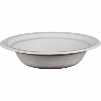 Fibersk&aring;l, ABENA Gastro, &Oslash;18cm, 400 ml, hvid, sukkerr&oslash;r
