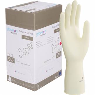 Operationshandske, Gloveon Hamilton, 5,5, nature, latex, pudderfri
