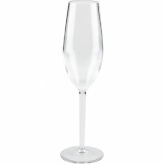 Champagneglas, ABENA Gastro, 23cm, &Oslash;5,8cm, 15 cl, 22 cl, klar, SAN, til flergangsbrug, 6 stk./pakke