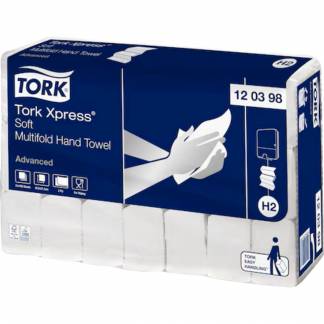 H&aring;ndkl&aelig;deark, Tork H2 Universal, 2-lags, Z-fold, 25,5x21,3cm, 8,5 cm, hvid, genanvendt papir