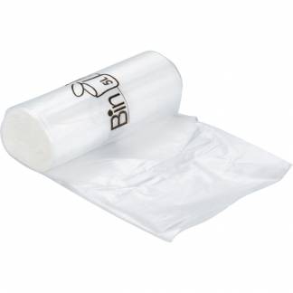 Spandepose med stjernebund, ABENA Bin-Line, 5 l, klar, LLDPE/virgin, 34x39cm