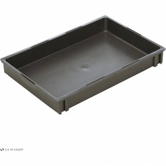 Plastbakke, Vileda Equipe, 50x35x7cm, 5 l, gr&aring;, 70% genanvendt plast *Denne vare tages ikke retur*