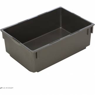 Plastbakke, Vileda Equipe, 50x35x17cm, 15 l, gr&aring;, 70% genanvendt plast *Denne vare tages ikke retur*