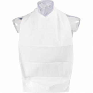Spisestykke, ABENA Classic, 2-lags, 70x37cm, hvid, LDPE/papir/nyfiber, med bindeb&aring;nd, engangs
