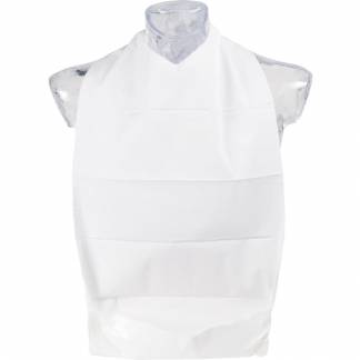 Spisestykke, Finess, 2-lags, 70x37cm, hvid, LDPE/nyfiber, med bindeb&aring;nd, engangs