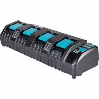 Oplader, Makita LXT, 4x18V LXT batterier *Denne vare tages ikke retur*