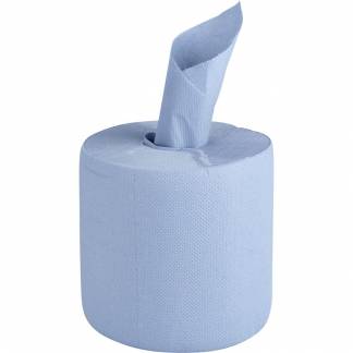 H&aring;ndkl&aelig;derulle, neutral, 2-lags, 105m x 18,5cm, &Oslash;20cm, bl&aring;, genanvendt papir