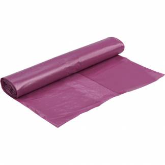 S&aelig;k, 40 l, transparent lilla, LDPE/genanvendt, 55x80cm