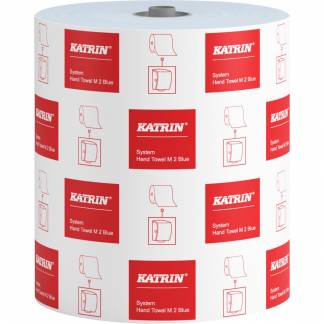 H&aring;ndkl&aelig;derulle, Katrin Plus, 2-lags, 180m x 21cm, &Oslash;19,2cm, bl&aring;, nyfiber, system