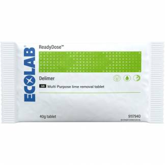 Maskinafkalker, Ecolab ReadyDose Delimer, til ovn og k&oslash;kkenmaskine, 90stk, uden farve og parfume