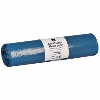 S&aelig;k, Abena Poly-Line Supers&aelig;k, 100 l, bl&aring;, LLDPE/regenerat, 70x110cm