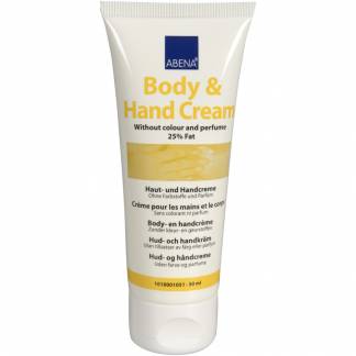 Hudplejecreme, ABENA, 50 ml, uden farve og parfume, 25% fedt