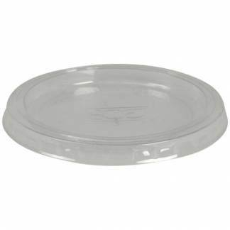 L&Atilde;&yen;g til portionsb&Atilde;&brvbar;ger, &Atilde;&tilde;7cm, klar, PLA, snap-on, rund