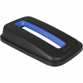 L&Atilde;&yen;g, Rotho Selecto, 49x29x9cm, sort, bl&Atilde;&yen; til papir