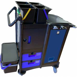 Reng&Atilde;&cedil;ringsvogn, mellem, 1030x730x1030mm, sort, recycle/HDPE, 75% genbrugsplast, 100% genanvendelig