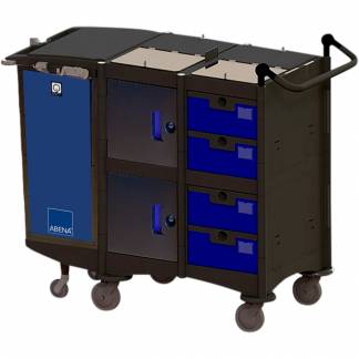 Reng&Atilde;&cedil;ringsvogn, stor, 1080x730x1030mm, sort, recycle/HDPE, 75% genrbugsplast, 100% genandvendelig