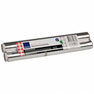 Alufolie, ABENA, 15m x 29cm, s&Atilde;&cedil;lv, aluminium, 2x15m, i PE-folie