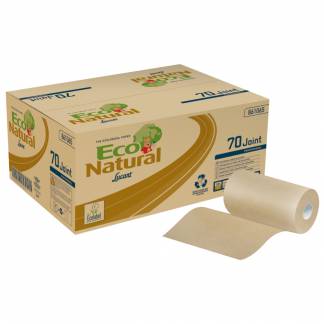 H&Atilde;&yen;ndkl&Atilde;&brvbar;derulle, Lucart T3 Natural, 2-lags, Mini, 70m x 22,8cm, &Atilde;&tilde;13cm, natur, 100% genbrugspapir, med spiralhylse