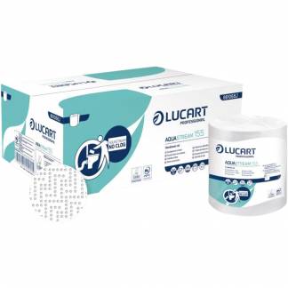 H&Atilde;&yen;ndkl&Atilde;&brvbar;derulle, Lucart Hygenius, 2-lags, 155m x 20,8cm, hvid, 100% nyfiber