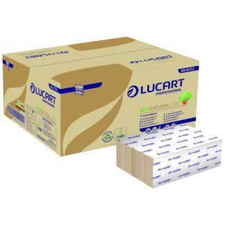 H&aring;ndkl&aelig;deark, Lucart T3 Natural, 2-lags, Z-fold, 24x20cm, 8 cm, natur, 100% genbrugspapir