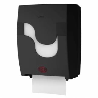 Dispenser, Megamini, 10,8x22,5x29,5cm, sort, plast, til h&Atilde;&yen;ndkl&Atilde;&brvbar;deruller