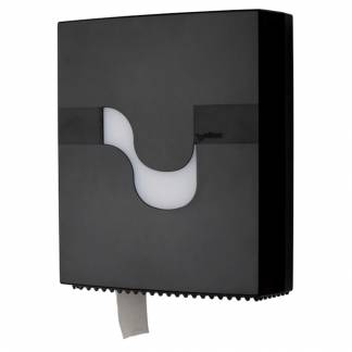 Dispenser, Megamini, Midi, 11,5x31,5x37,5cm, sort, plast, til midi jumboruller