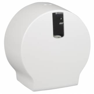 Dispenser, White Classic, Mini, 12x26x26cm, &Atilde;&tilde;20cm, hvid, plast, til mini jumboruller, restrullefunktion