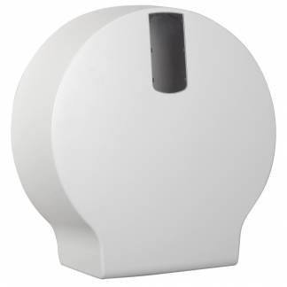 Dispenser, White Classic, Midi, 12x34x36cm, &Atilde;&tilde;33,5cm, hvid, plast, til midi jumboruller, restrullefunktion