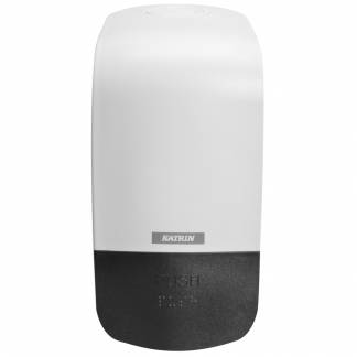 Dispenser, Katrin, 12,5x10x20,4cm, 500 ml, hvid, plast, til s&Atilde;&brvbar;be, 500 ml *Denne vare tages ikke retur*