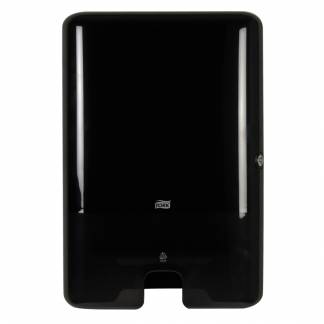 Dispenser, Tork H2, Midi, 10,2x30,2x44,4cm, sort, plast, til h&Atilde;&yen;ndkl&Atilde;&brvbar;deark maks dybde 11,5 cm og maks bredde 25,5 cm