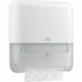 Dispenser, Tork H1, 20,3x33,7x37,2cm, hvid, plast, til h&Atilde;&yen;ndkl&Atilde;&brvbar;deruller