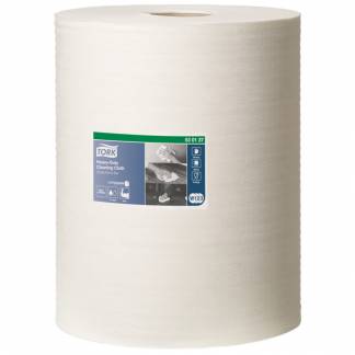 Industriaft&Atilde;&cedil;rring, Tork W1/W2/W3, 1-lags, 106,4m x 32cm, &Atilde;&tilde;25cm, hvid, nonwoven