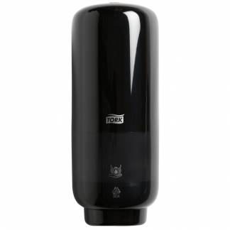 H&Atilde;&yen;ndfri dispenser, Tork S4, 1000 ml, sort, plast, til skums&Atilde;&brvbar;be