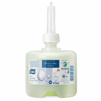 H&Atilde;&yen;r og bodyshampoo, Tork S2 Premium, 475 ml, med farve og parfume, mini