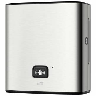 Dispenser, Tork H1, 20,4x34,5x37,3cm, gr&Atilde;&yen;, rustfrit st&Atilde;&yen;l, til h&Atilde;&yen;ndkl&Atilde;&brvbar;deruller *Denne vare tages ikke retur*