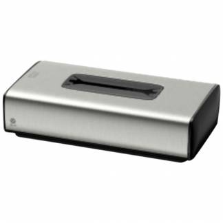 Dispenser, Tork F1, 25,6x13,6x6,7cm, gr&Atilde;&yen;, rustfrit st&Atilde;&yen;l, til ansigtsservietter *Denne vare tages ikke retur*