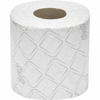 Toiletpapir, Kimberly-Clark Scott, 2-lags, 42m x 9,5cm, hvid, 100% genbrugspapir *Denne vare tages ikke retur*