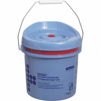 Dispenser, Kimberly-Clark Wettask, bl&Atilde;&yen;, plast, til klude i rulle  *Denne vare tages ikke retur*