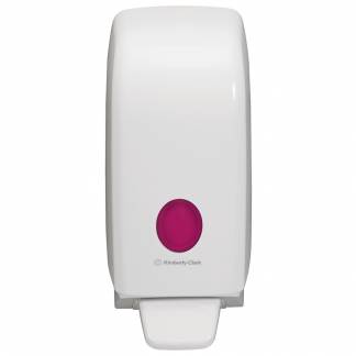 Dispenser, Kimberly-Clark Aquarius, 1000 ml, hvid, plast, til s&Atilde;&brvbar;be *Denne vare tages ikke retur*