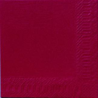 Frokostserviet, Duni, 1-lags, 1/4 fold, 33x33cm, bordeaux, nyfiber *Denne vare tages ikke retur*