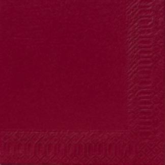 Frokostserviet, Duni, 2-lags, 1/4 fold, 33x33cm, bordeaux, nyfiber *Denne vare tages ikke retur*