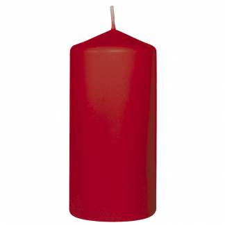 Bloklys, Duni, 10cm, &Atilde;&tilde;5cm, r&Atilde;&cedil;d, 20 timer, paraffin *Denne vare tages ikke retur*