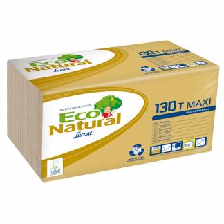 &Atilde;&tilde;konomiserviet, T3 Eco Natural, 1-lags, 1/4 fold, 29,5x29,5cm, sand, genbrugspapir