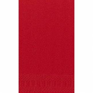 Middagsserviet, Duni, 3-lags, 1/8 fold, 40x40cm, r&Atilde;&cedil;d, nyfiber *Denne vare tages ikke retur*